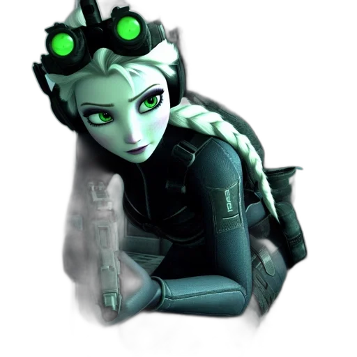 robot, mask, jewelry, staff transparent PNG cut-out