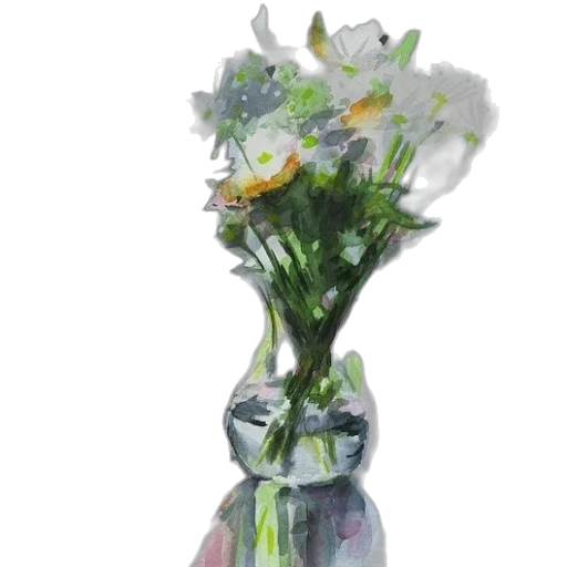 flower, bottle, crown, photorealistic transparent PNG cut-out