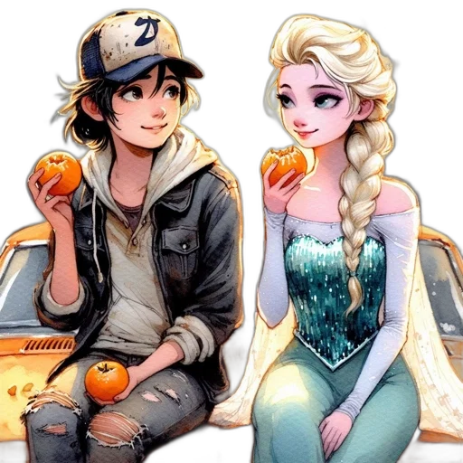 fantasy art, concept art, comic book art, anime transparent PNG cut-out