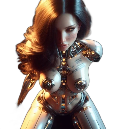 robot, fantasy art, comic book art, concept art transparent PNG cut-out