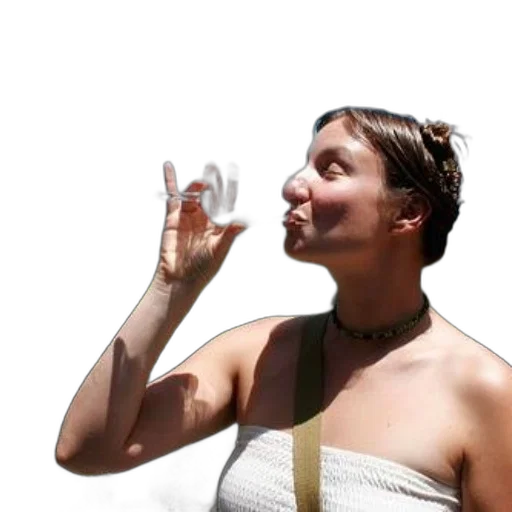 bottle, woman, enjoys, glass transparent PNG cut-out