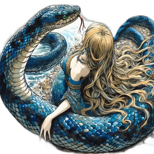 dragon, hair, creature, fantasy art transparent PNG cut-out