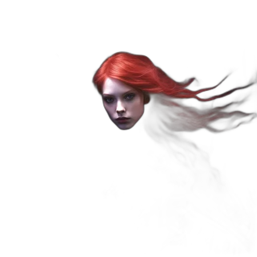 hair, face, mask, creature transparent PNG cut-out