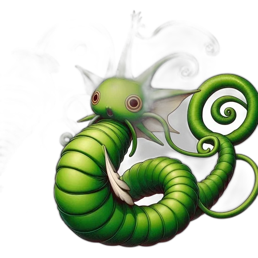 dragon, creature, staff, animal transparent PNG cut-out
