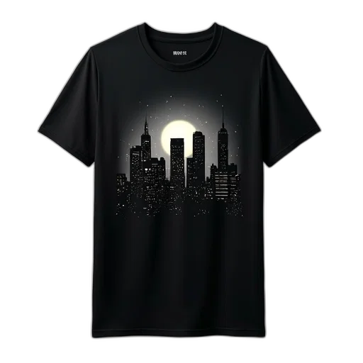 3d render, cyberpunk, black, t-shirt transparent PNG cut-out