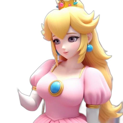 dress, crown, 3d render, concept art transparent PNG cut-out