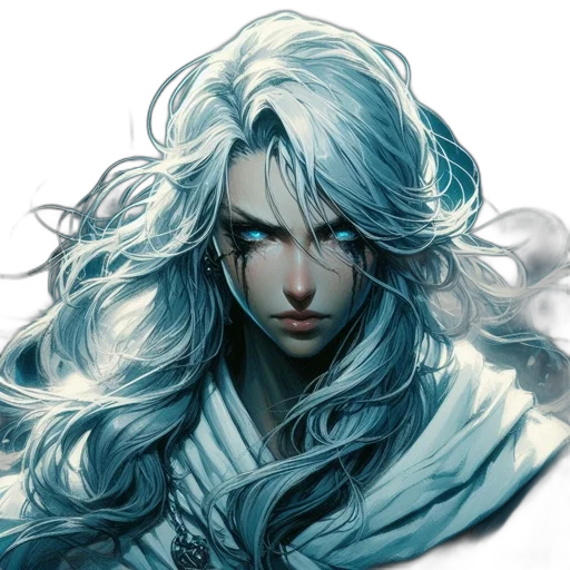 dragon, face, hair, fantasy art transparent PNG cut-out