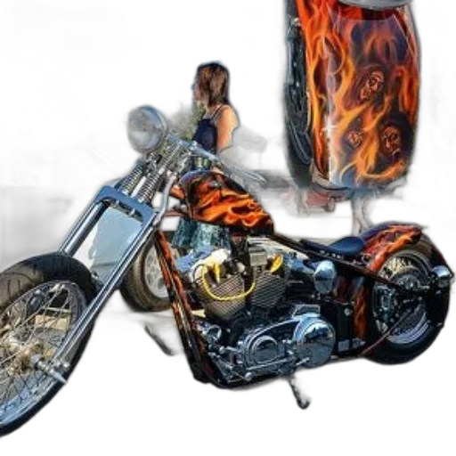 weapon, car, jewelry, photorealistic transparent PNG cut-out
