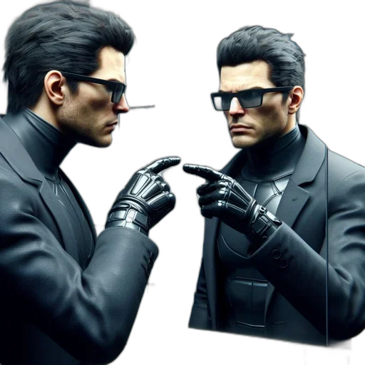 jacket, concept art, comic book art, 3d render transparent PNG cut-out