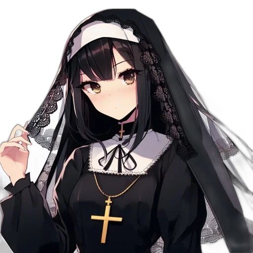 dress, crown, jewelry, staff transparent PNG cut-out
