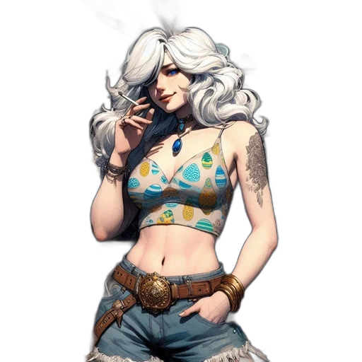 dress, staff, weapon, concept art transparent PNG cut-out