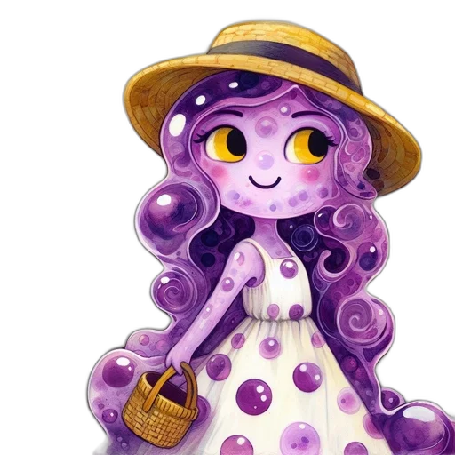 dress, staff, hat, concept art transparent PNG cut-out