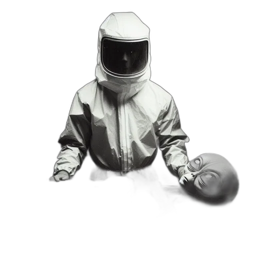 jacket, robot, mask, staff transparent PNG cut-out