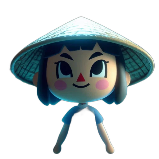 hat, umbrella, staff, mask transparent PNG cut-out