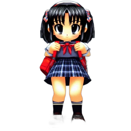 dress, weapon, pixel art, 3d render transparent PNG cut-out