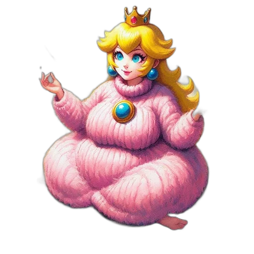 dress, crown, staff, creature transparent PNG cut-out