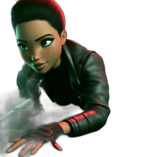 jacket, concept art, comic book art, 3d render transparent PNG cut-out