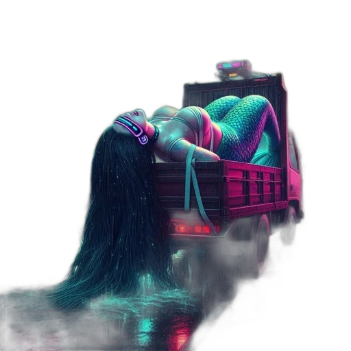 car, hair, robot, creature transparent PNG cut-out