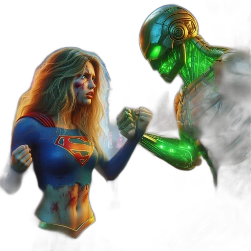 comic book art, concept art, fantasy art, photorealistic transparent PNG cut-out