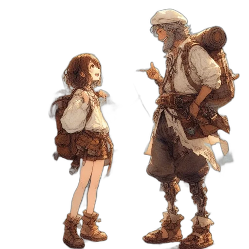concept art, fantasy art, pixel art, 3d render transparent PNG cut-out