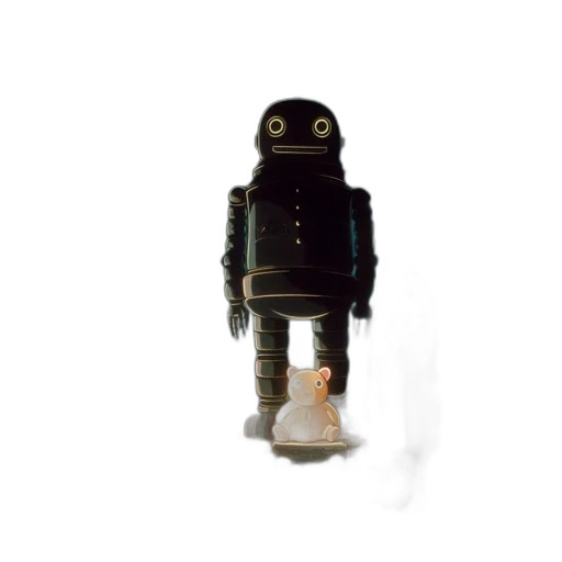 robot, jacket, mask, creature transparent PNG cut-out