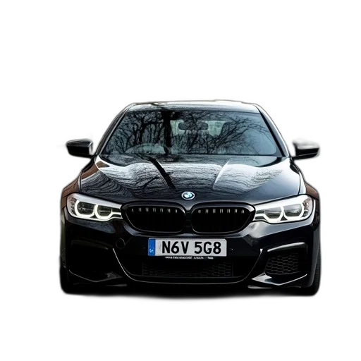 car, photorealistic, 3d render, black transparent PNG cut-out