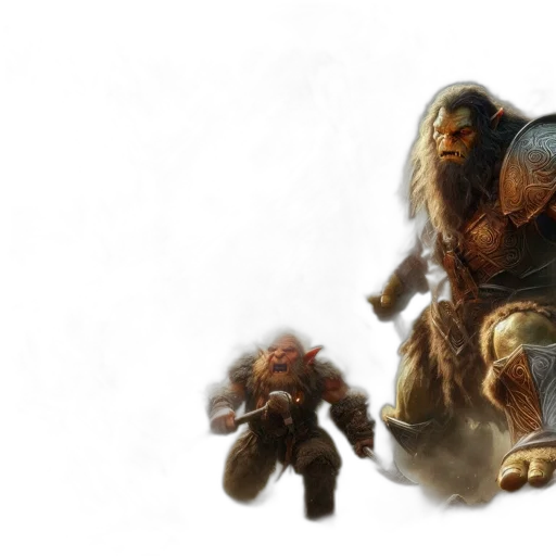 concept art, fantasy art, photorealistic, 3d render transparent PNG cut-out