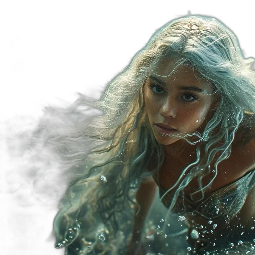 dragon, hair, fantasy art, concept art transparent PNG cut-out