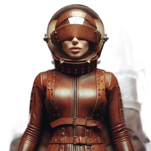 robot, jacket, dress, 3d render transparent PNG cut-out