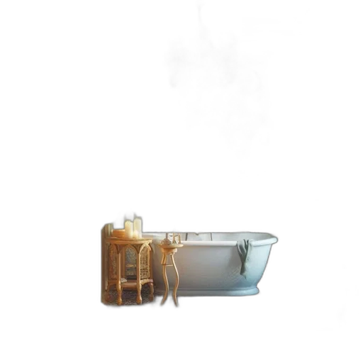 furniture, crown, staff, 3d render transparent PNG cut-out
