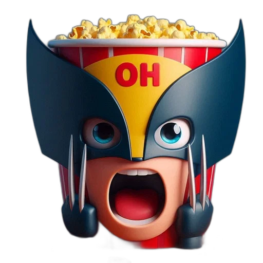 comic book art, 3d render, cartoon, original transparent PNG cut-out
