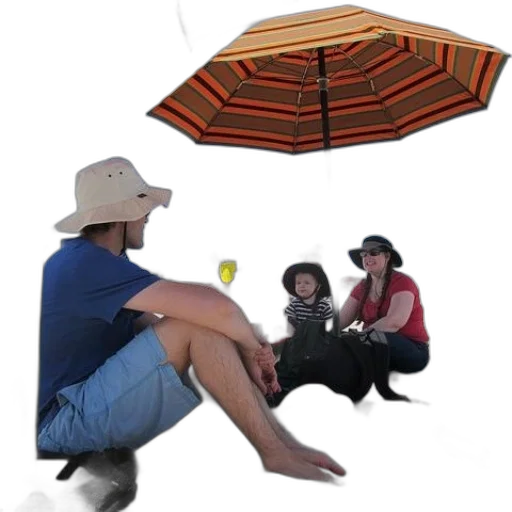umbrella, hat, furniture, staff transparent PNG cut-out