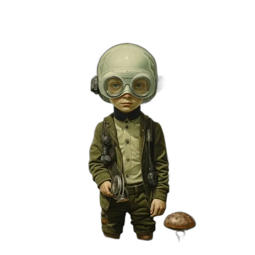 mask, staff, creature, robot transparent PNG cut-out