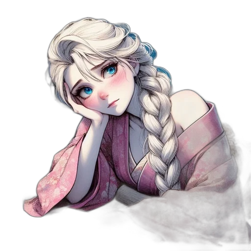 dragon, dress, staff, face transparent PNG cut-out