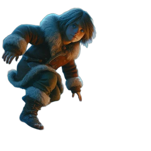 creature, hair, animal, concept art transparent PNG cut-out