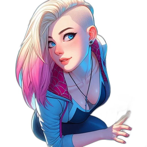 jacket, face, hair, staff transparent PNG cut-out