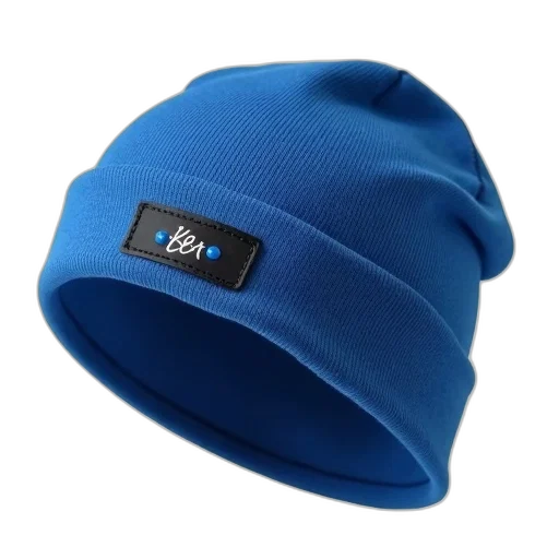 hat, 3d render, blue, beanie transparent PNG cut-out