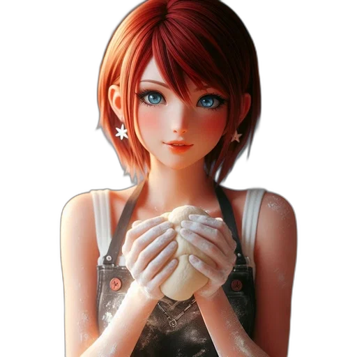 face, dress, jewelry, staff transparent PNG cut-out