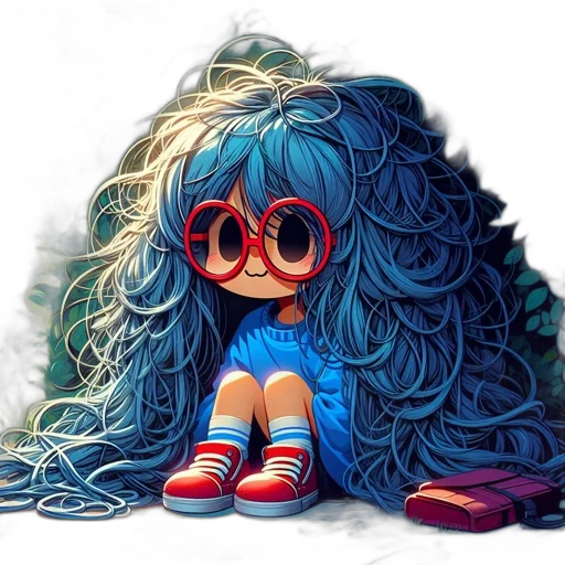 hair, dress, jacket, creature transparent PNG cut-out