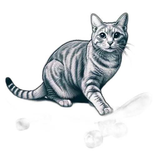 animal, staff, creature, pencil sketch transparent PNG cut-out