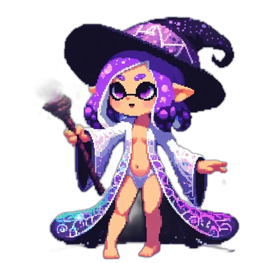 staff, creature, pixel art, concept art transparent PNG cut-out