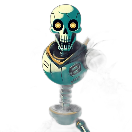 robot, staff, mask, weapon transparent PNG cut-out