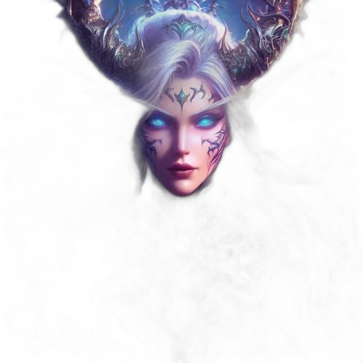 mask, crown, face, creature transparent PNG cut-out