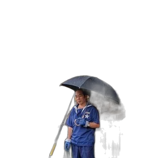umbrella, staff, jacket, weapon transparent PNG cut-out