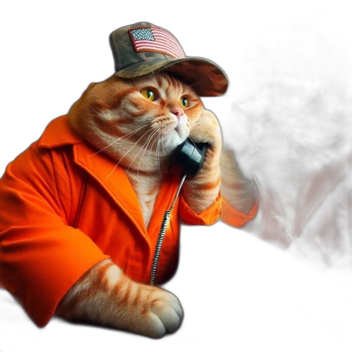 staff, animal, hat, jacket transparent PNG cut-out