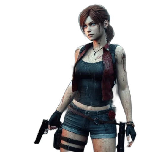 concept art, 3d render, pixel art, cyberpunk transparent PNG cut-out