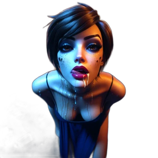 face, comic book art, fantasy art, concept art transparent PNG cut-out