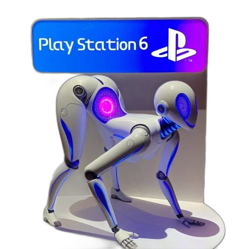 robot, 3d render, concept art, cyberpunk transparent PNG cut-out