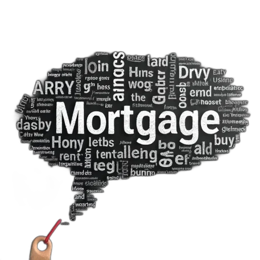 mortgage, word, cloud, blackboard transparent PNG cut-out