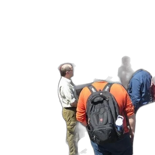 jacket, staff, face, robot transparent PNG cut-out